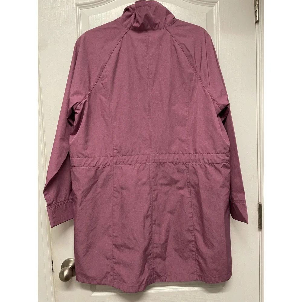 Gander Mountain Guide Series Lightweight Outdoor Travel Rain Jacket, Pink, Sz LG